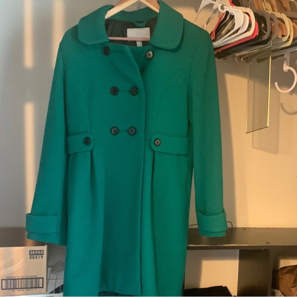 Old Navy Green Double-Breasted Coat
